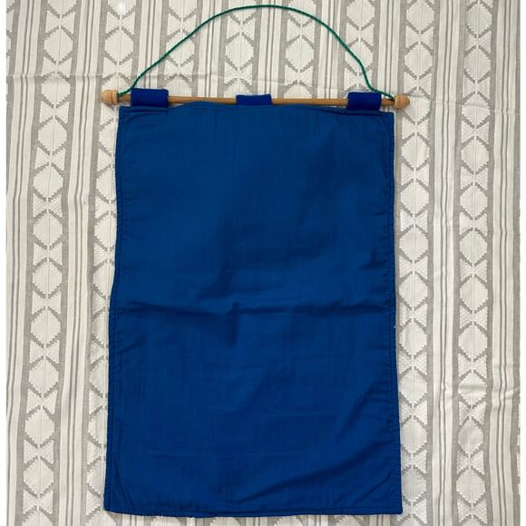 Vintage Felt Santa Advent Calendar Wall Hanging NOEL 24 Pockets Christmas - Picture 11 of 11